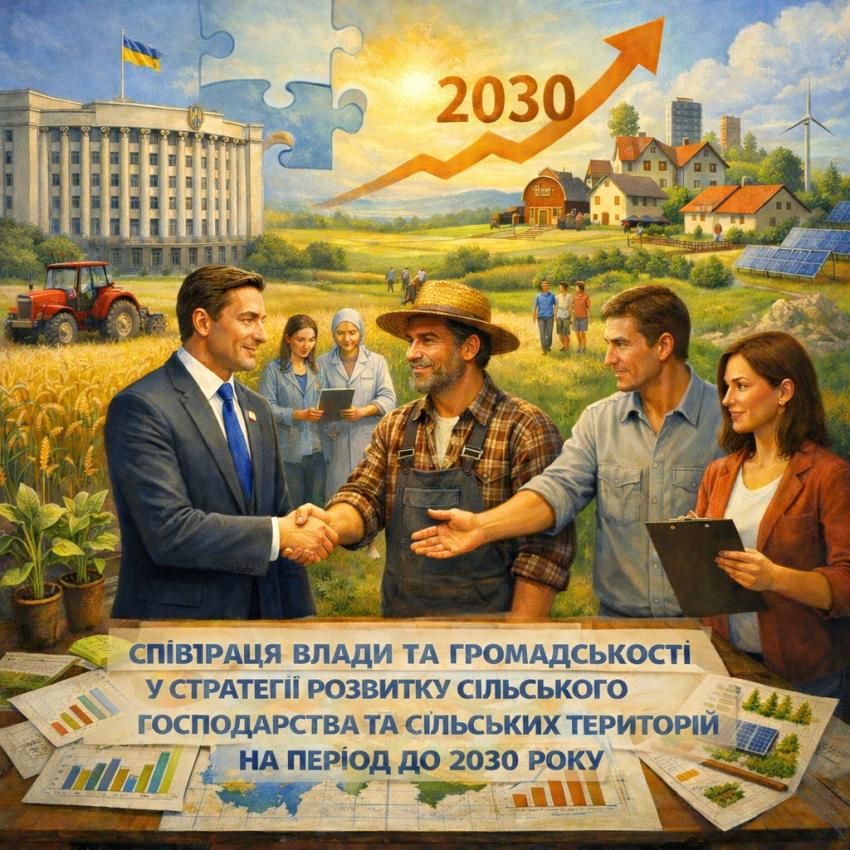 СПІВПРАЦЯ ВЛАДИ ТА ГРОМАДСЬКОСТІ У СТРАТЕГІЇ РОЗВИТКУ СІЛЬСЬКОГО ГОСПОДАРСТВА ТА СІЛЬСЬКИХ ТЕРИТОРІЙ НА ПЕРІОД ДО 2030 РОКУ
