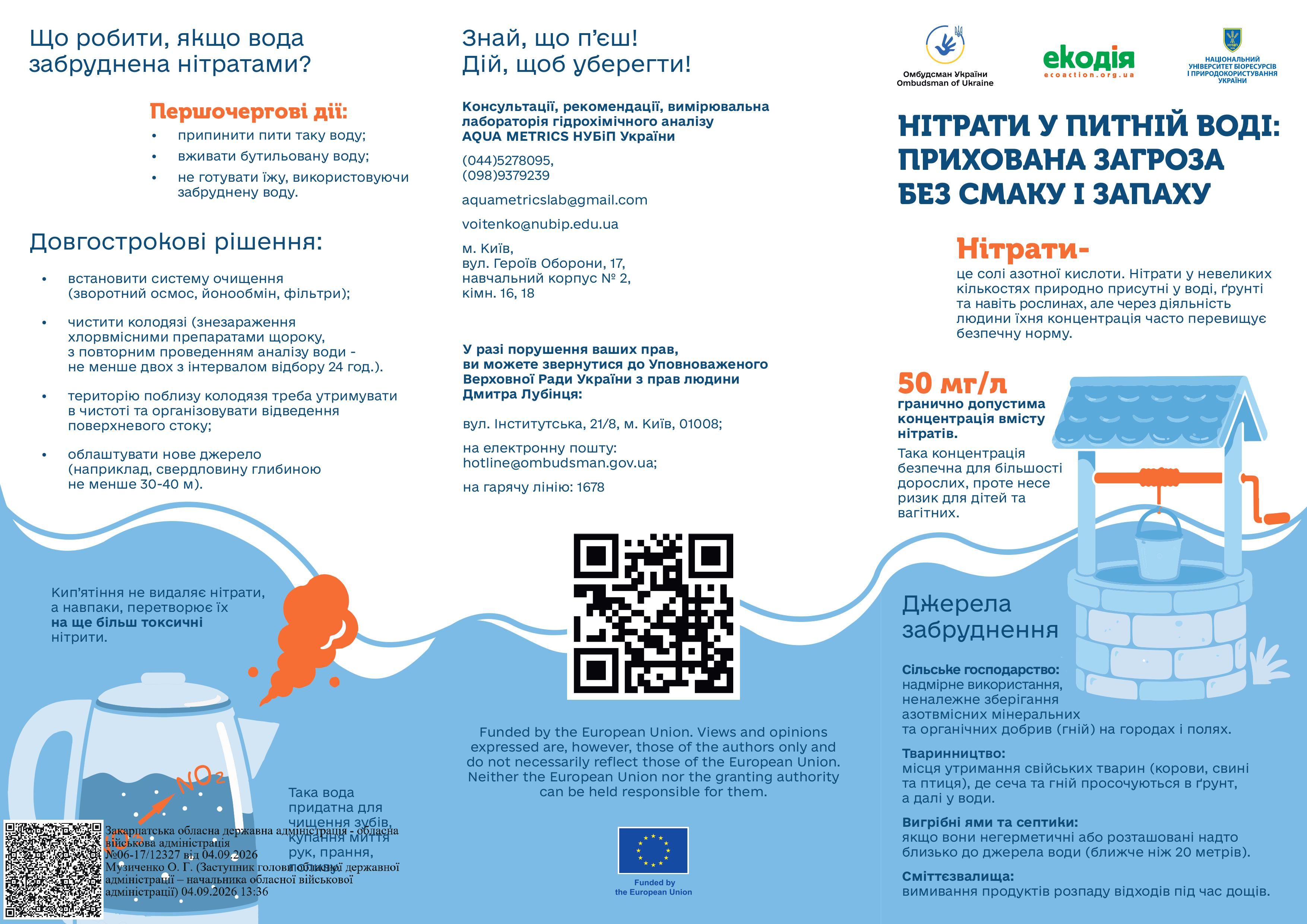 Нітрати у питній воді